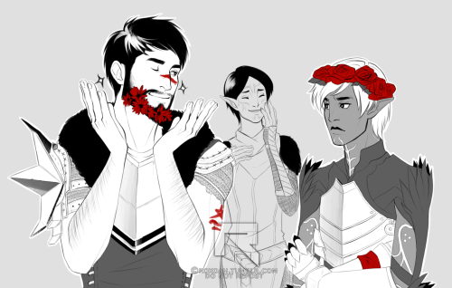 roxoah:It’s okay, Merrill. I’m sure somewhere down there Fenris actually likes the flowercrown.Speci