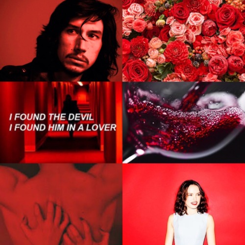 dontgogradymyheart:Daisy Ridley and Adam Driver/ Rey and Ben Solo Aesthetic: ColorsWhich one is your