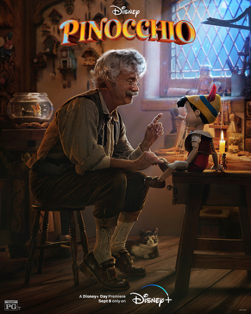 New poster for Disney's Pinocchio (2022),...