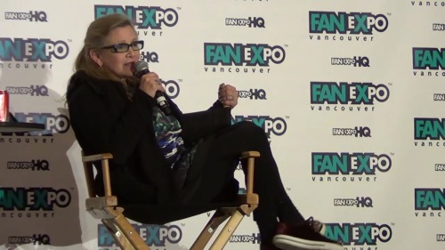 bisexualeia: i love carrie fisher Y'all see this? You see her legs? This is Short Girl 101. Carrie