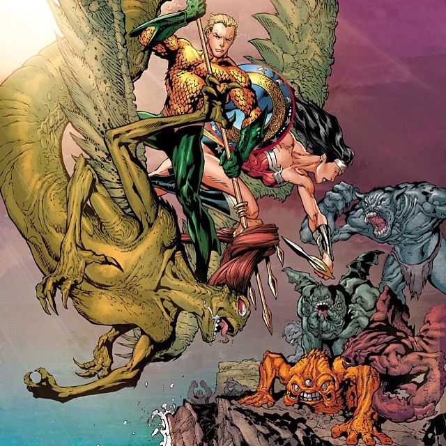 #aquaman #wonderwoman #dccomics #new52