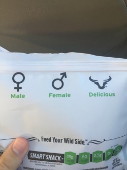rosswoodpark: j9:  surfmanstevens420:  j9:  I’m glad Jack Links recognizes non-binary genders  the signs arent even right  holy fuck   I can’t believe beef jerky single handedly destroyed gender 