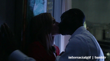 Interracial kissing
