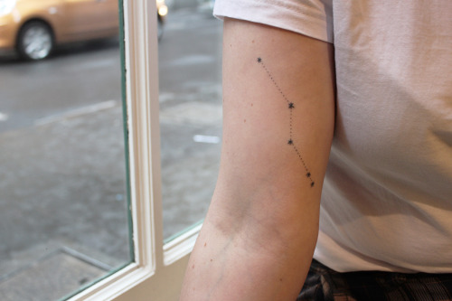 m-i-s-o:home-made tattoos : a map of places in iceland, a lightning bolt - for jacqueline, traded fo