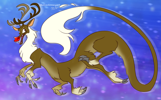 alicechrosnyart:Eight tiny reindeer or One long noodle?