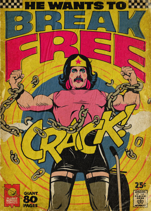 geekynerfherder:Freddie Mercury / comic mashups by Butcher Billy Available as prints and tees thro