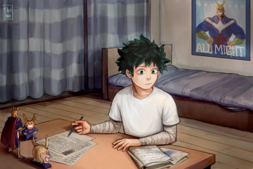 obobro: Midoriya’s room 