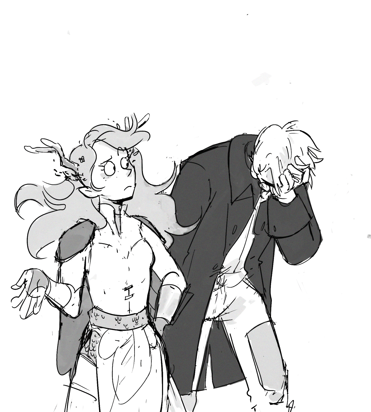 littlenimart:doodled out this little exchange from the Crimson Diplomacy episode