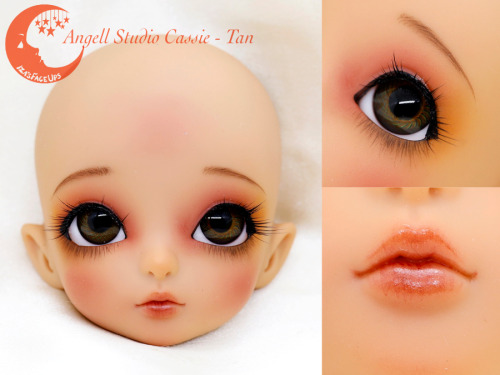 For this cutie I was asked to keep her as close to the default faceup as possible. Oh, and thin eyeb