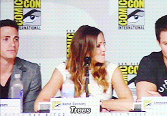 One word response to the first script they read of Season 2Arrow panel SDCC'13