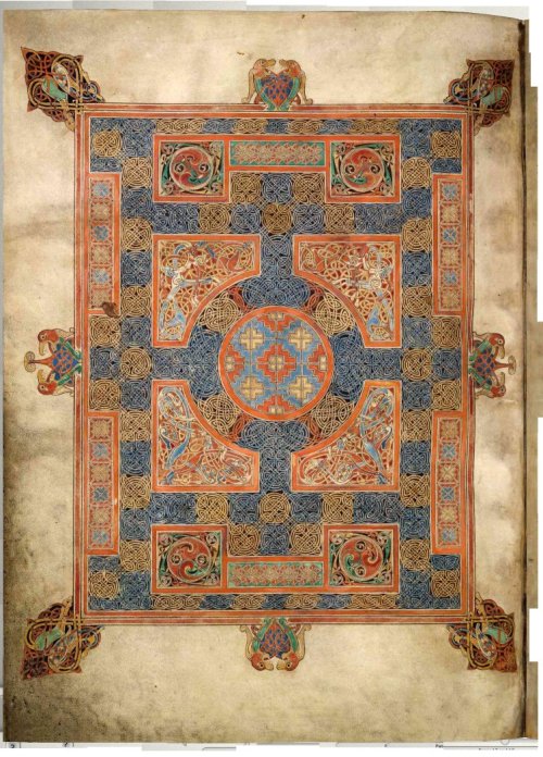 eadfrith:So How Did He Do It ?Folio 94v from The Lindisfarne Gospels The Decorated Carpet page intro