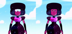 equnep:  Garnet face edits from the ep, “Love Letters!” I went for a different approach with some of these, particularly with Jamie becoming infatuated with Garnet. hope you like ‘em!