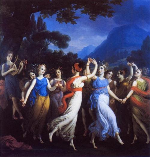 The Dance of the Muses, Joseph Paelinck, 1832