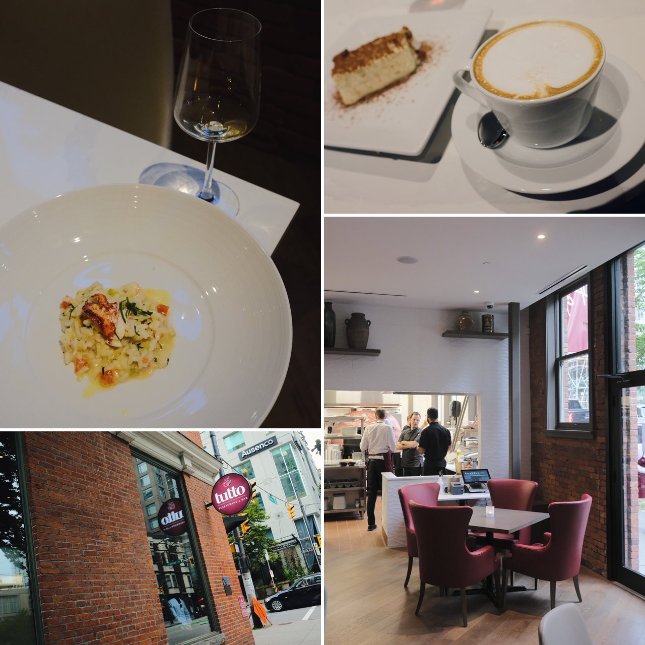 Tutto Restaurant & Bar x Yaletown.
“[Its] gorgeous 6,000-square-foot open-concept dining space (seating 165, current capacity at 90) features multi-zoned dining rooms with interconnected, semi-private areas on a platform […] (kitty-corner to Homer...