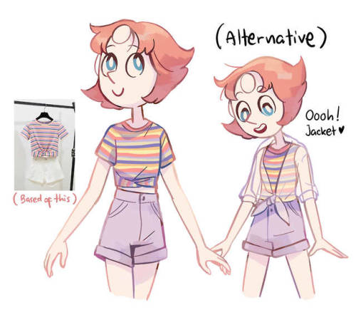 skyblob:Drawing Pearl with outfits etc before sleep ended up making me sleep really late tho, but I had some fun time drawing her. I’ve never drawn some SU stuff for my social media content bc I didn’t have the courage, but now I don’t care.