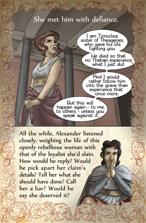 rejectedprincesses:   Timoclea (4th century BCE): the Woman Who Threw Her Rapist in a Well This was not the post that was scheduled. But it was one that spoke to the moment. If you’re in the US, please vote.  Full post, with footnotes and whatnot,