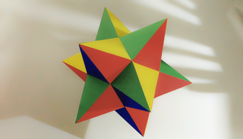 spring-of-mathematics:I built some of my polyhedra 