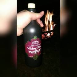 Bottle #2!! #vikingsblod #fire #greatnight  (at West Revere, Massachusetts)