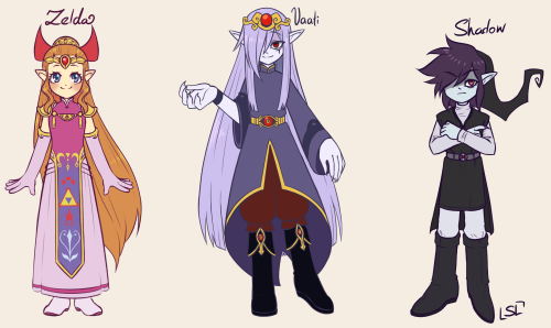 ask–shadow-link:So yeah, let’s say they are designs based on an unnamed AU, lol.I have this HC where