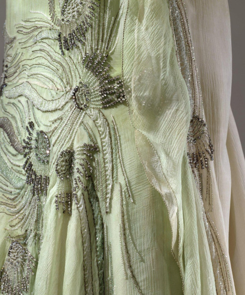 fripperiesandfobs:Callot Soeurs evening dress, 1929From the Hillwood Museum