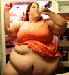 Porn Pics allyouneedisbellies:more fat girls eating