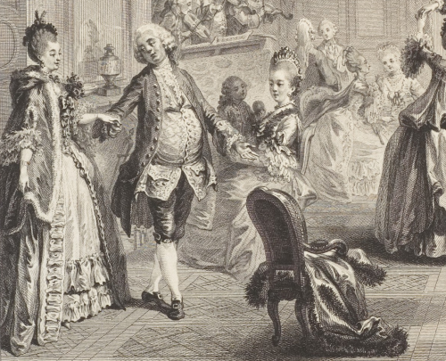 “Le Bal Pare” by Antoine Jean Duclos, 1774