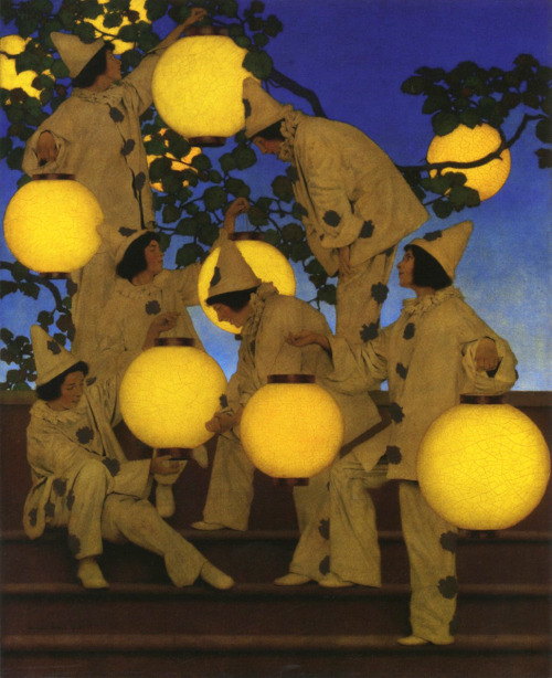 blondebrainpower:  The Lantern Bearers, 1908By Maxfield Parrish