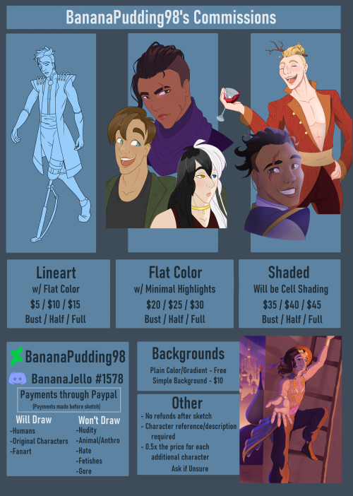 Just An Update, I'm Starting Commissions!