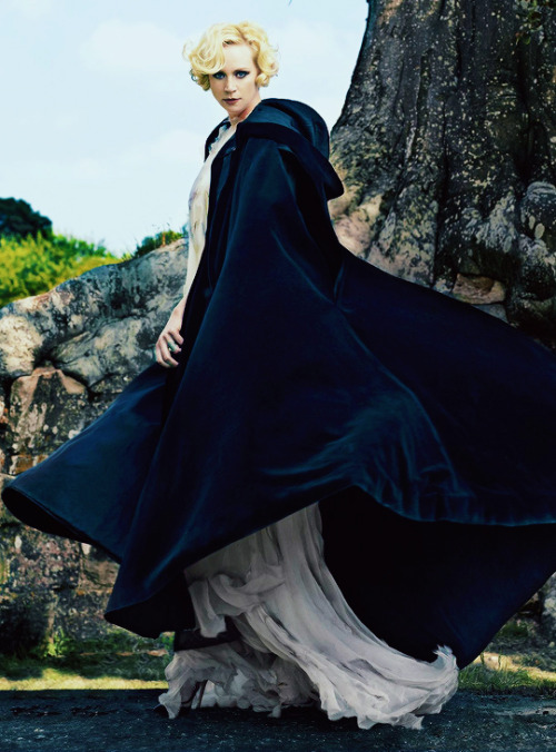 breathtakingqueens:Gwendoline Christie photographed by Trent McGinn for Harper’s Bazaar (December 20