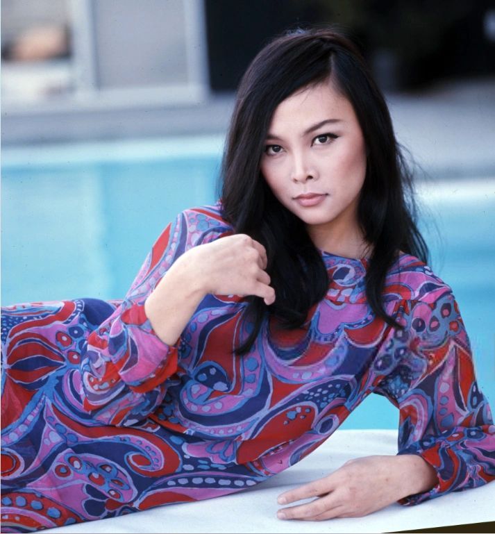 Actress Irene Tsu photographed by Vittoriano Rastelli, 1967.
