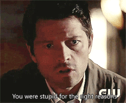 paytonmarissa:  You can NOT sit there and tell me this is not love. Cas loves Dean, whether it’s platonic or romantic, there is love shared between them. Cas knows Dean screwed up in a huge way. He knows that Dean’s choices bore consequences that
