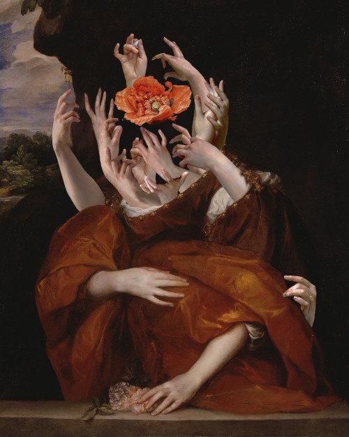 ffoart:Three very quick ones so I put them in one post.1. Catching an idea2. In the deep3. Toxic*The fist collage is based on “Portrait of Mary Hill, Lady Killigrew” (1638) by Sir Anthony Van DyckThe second one is “Still life with tulips and hyacinth”