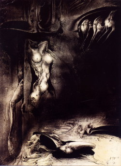 artsytoad:  H.R. Giger, Organic Matter III   www.artsytoad.tumblr.com   