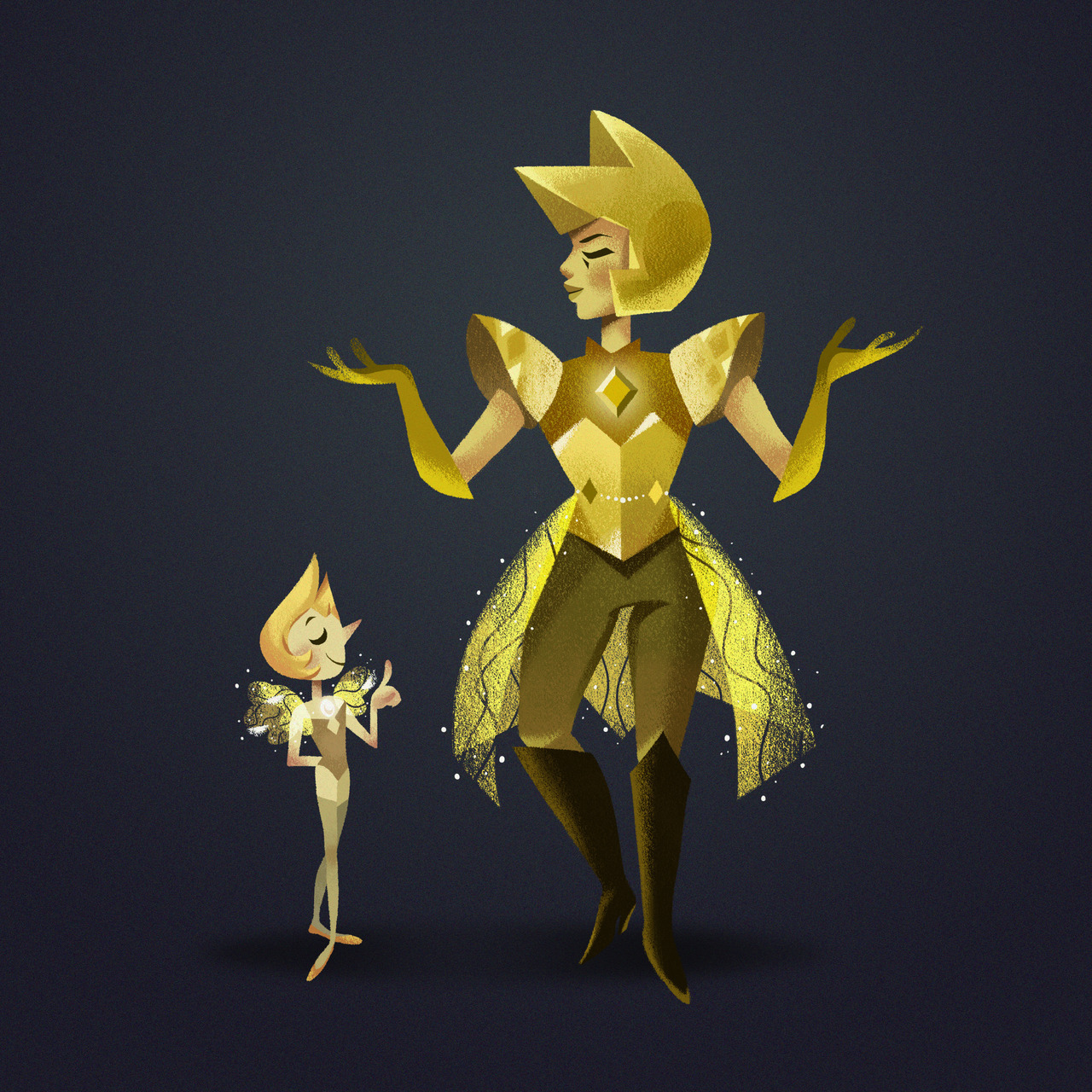 stalenobodykid:  Finished the Diamonds and their Pearls! The illustration with them