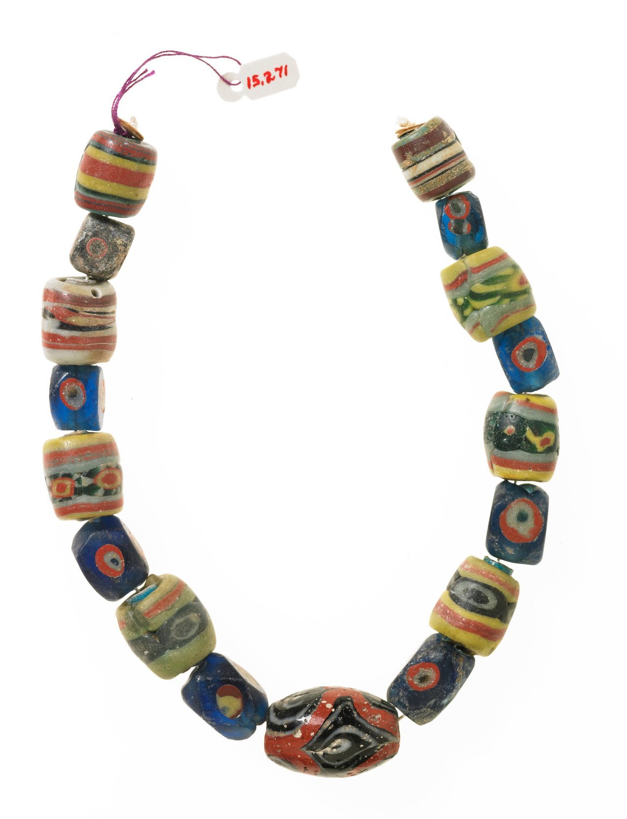 heaveninawildflower: Necklace (Ancient Egyptian, 1st-5th century).  Faience beads.