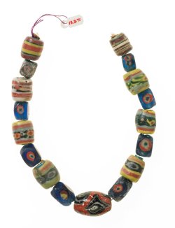 heaveninawildflower: Necklace (Ancient Egyptian, 1st-5th century).  Faience beads. Image and text information courtesy MIA. 