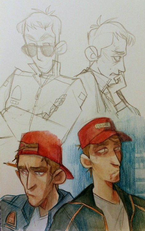 littledozerbaby:watched MOON twice within a week and drew a bunch of clones.