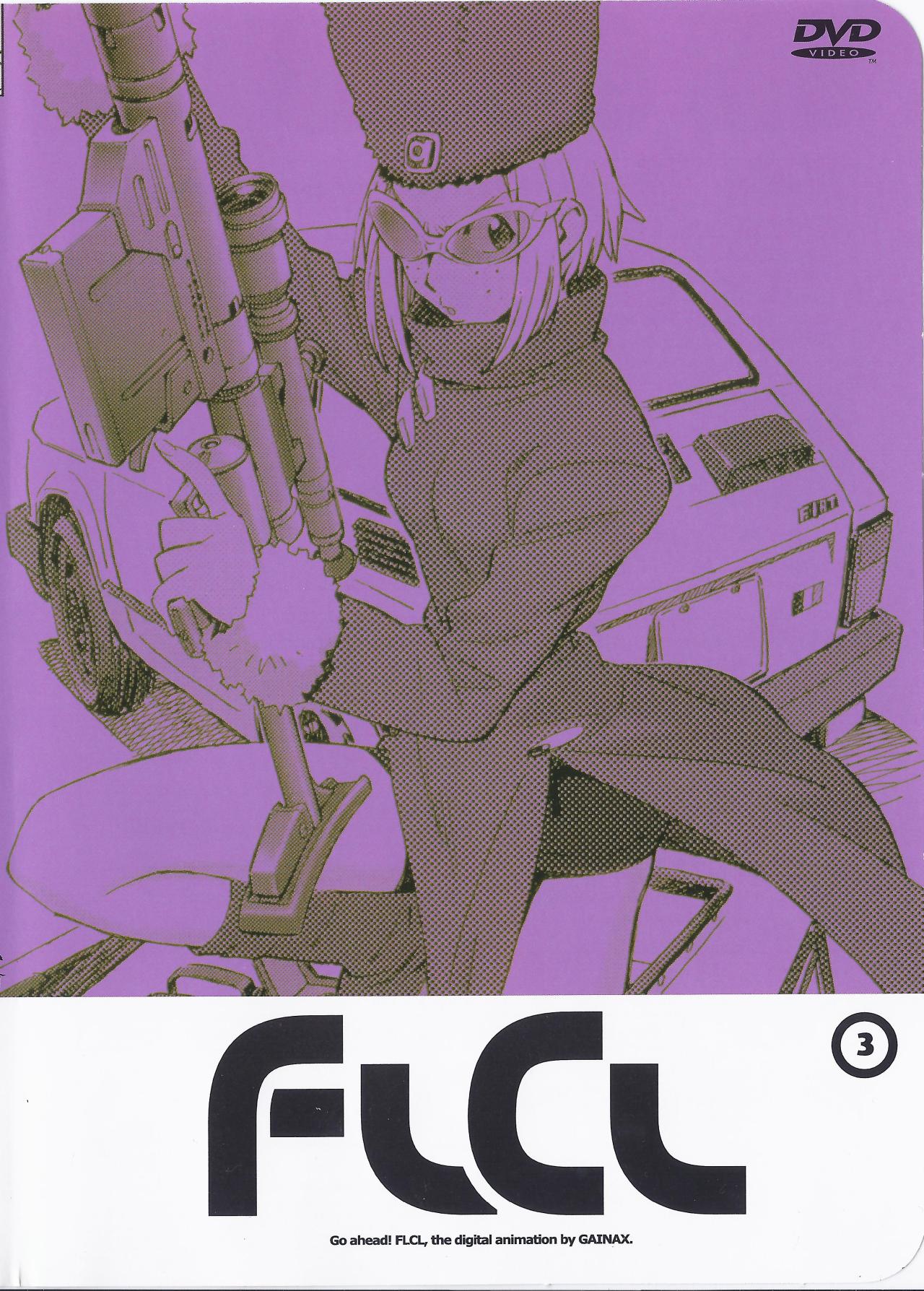2700lagostas:FLCL DVD covers illustrated by Yoshiyuki Sadamoto