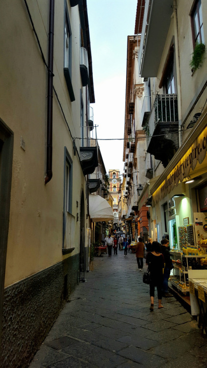 small feet, small streets.Sorrento, Italy