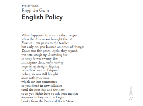 new poem out! &ldquo;English Policy&rdquo;, which i wrote in 2018, is included in GLISH. get your co