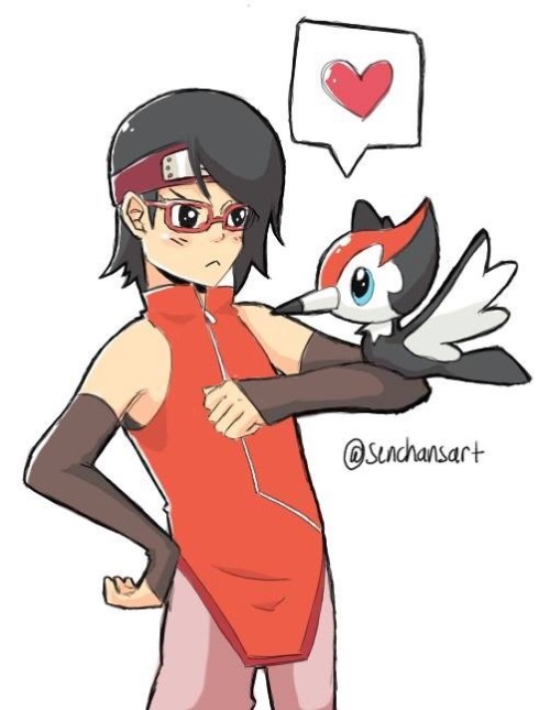 senchansblog:  New Pokemon have been revealed! My favorite of course is Pikipek. It’s just so cute! In my opinion it looks closer related to Staraptor then Starly does.   Also this was actually a test run for me on the “digital” art.  I’m more