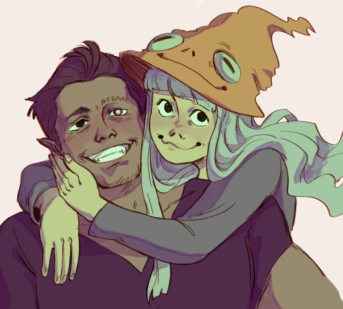 Werewolf Himbo and his cute Frog Witch GFmy insta - my twitter