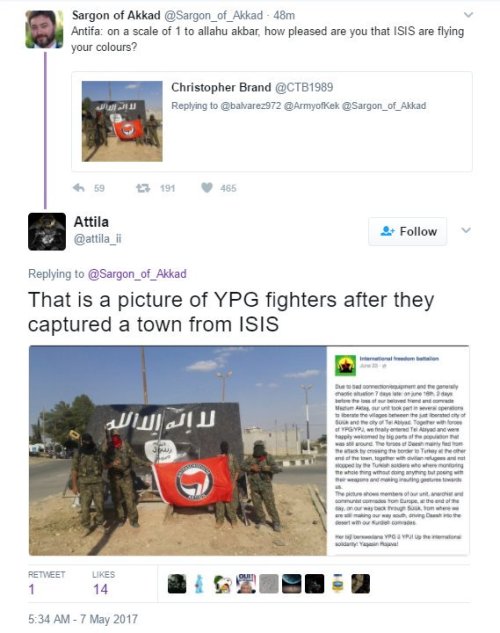 rebel-without-a-rebellion:ethicalcringe:“actually ISIS is harmless and fighting them makes you