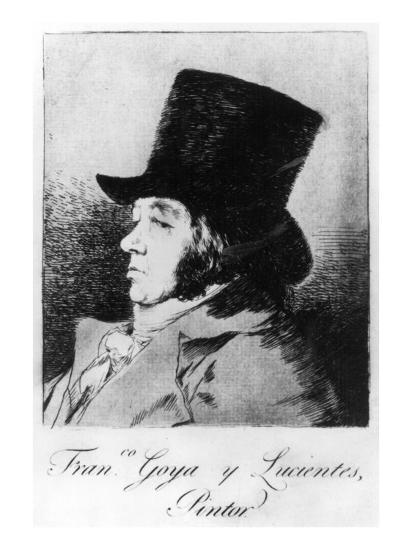 Francisco de Goya, Self-portrait, 1799, etching with aquatint, 315 x 213 mm, Madrid, Museo Nacional 