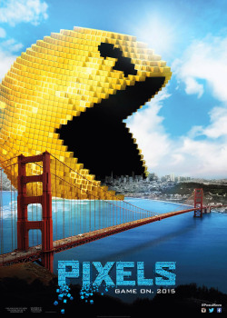 gamefreaksnz:   					Pixels: Watch the first trailer for Adam Sandler’s video game movie					When aliens misinterpret video feeds of classic arcade games as a  declaration of war, they attack the Earth in the form of the video  games.Check out the trailer