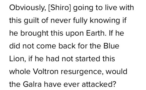 headspacedad:ptw30:cherylblossem:voltron showrunners give shiro a break challenge“An attack upon you