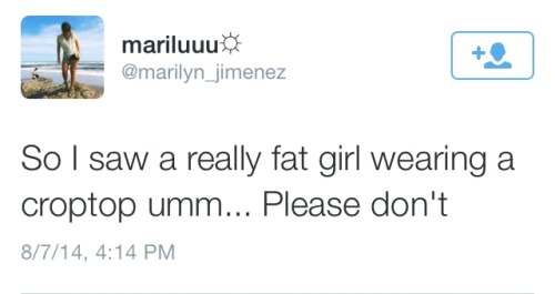 caraphatash: marshmallowfluffwoman: teenmorphine: shiftingboys: panerasexual: but fat shame isn&rsqu