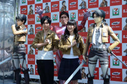 Kaji Yuuki (Eren) and Ishikawa Yui (Mikasa) made guest appearances