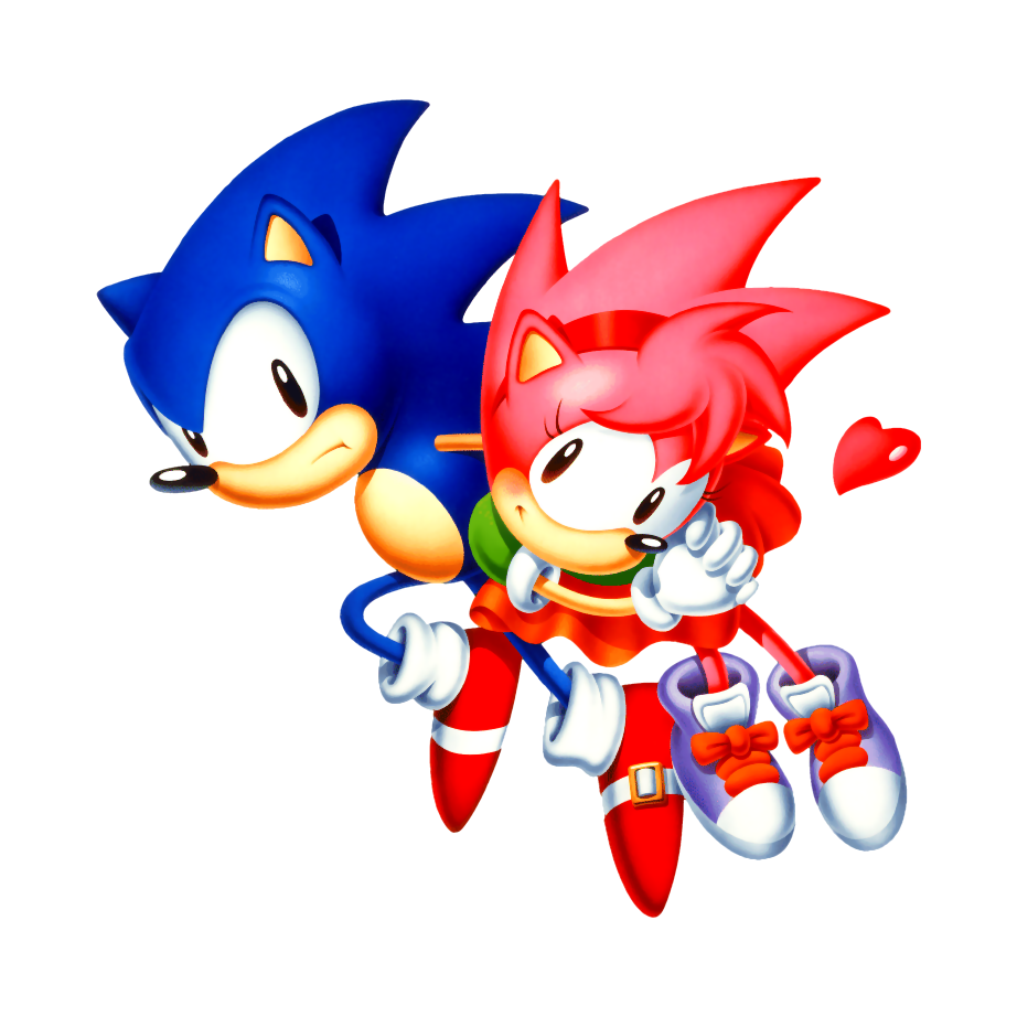 sonic the hedgehog and amy rose (sonic) drawn by steffybs