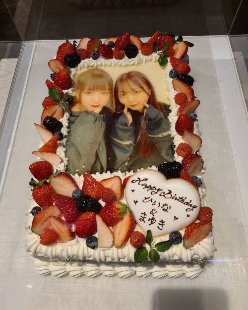 #お誕生日おめでとう #ケーキ #雪野まゆき #福丸雛 #birthdaycake #mayuki_yukino #hiina_fukumaru #bocchi (貸切パーティー&amp;ウエ